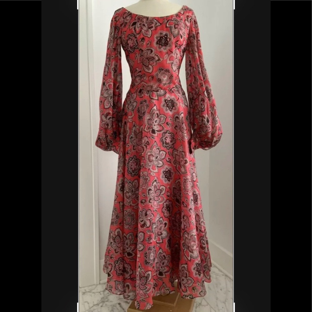 Vintage Emilio Pucci Pure Silk Maxi dress Size 8 MINT